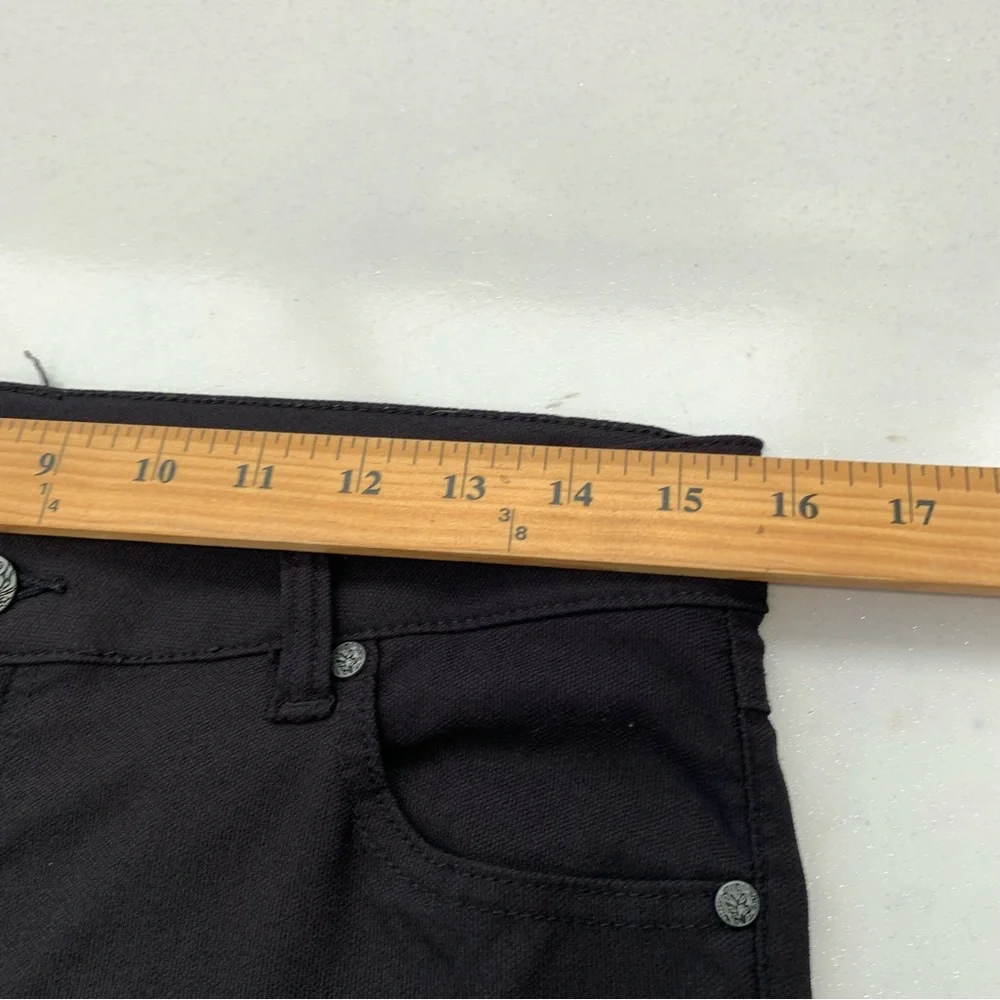 Prana Pants Woman 10 Black Skinny  Stacked Stretch Casual Work Gothic‎ Grunge - Picture 7 of 9